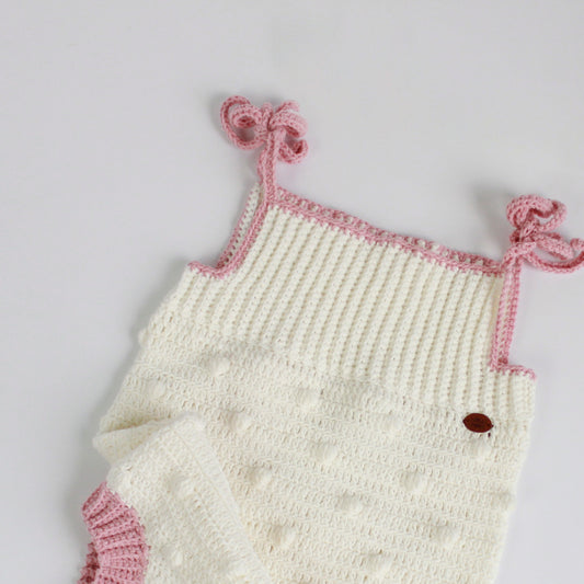 Body Bubble Tiras Crudo & Rosa Polvo