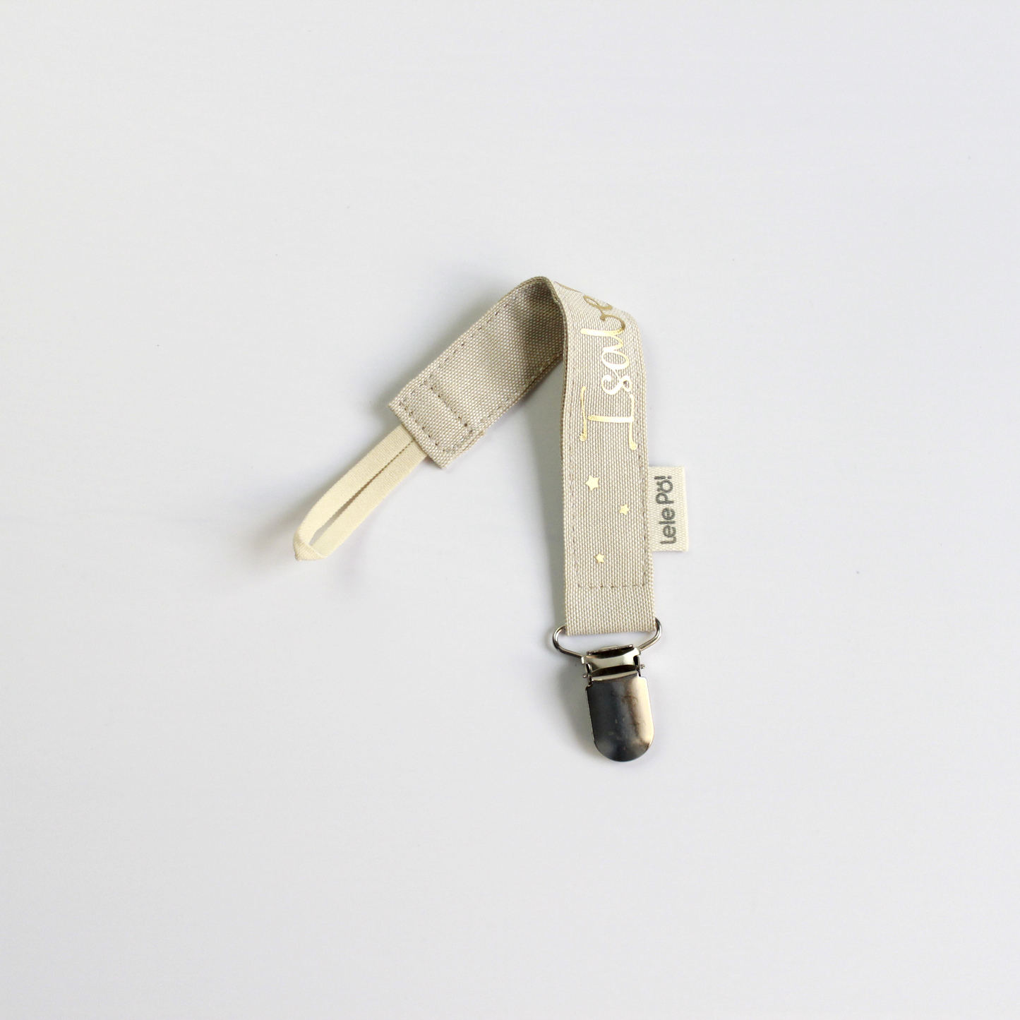 Clip para Chupo Personalizado Beige