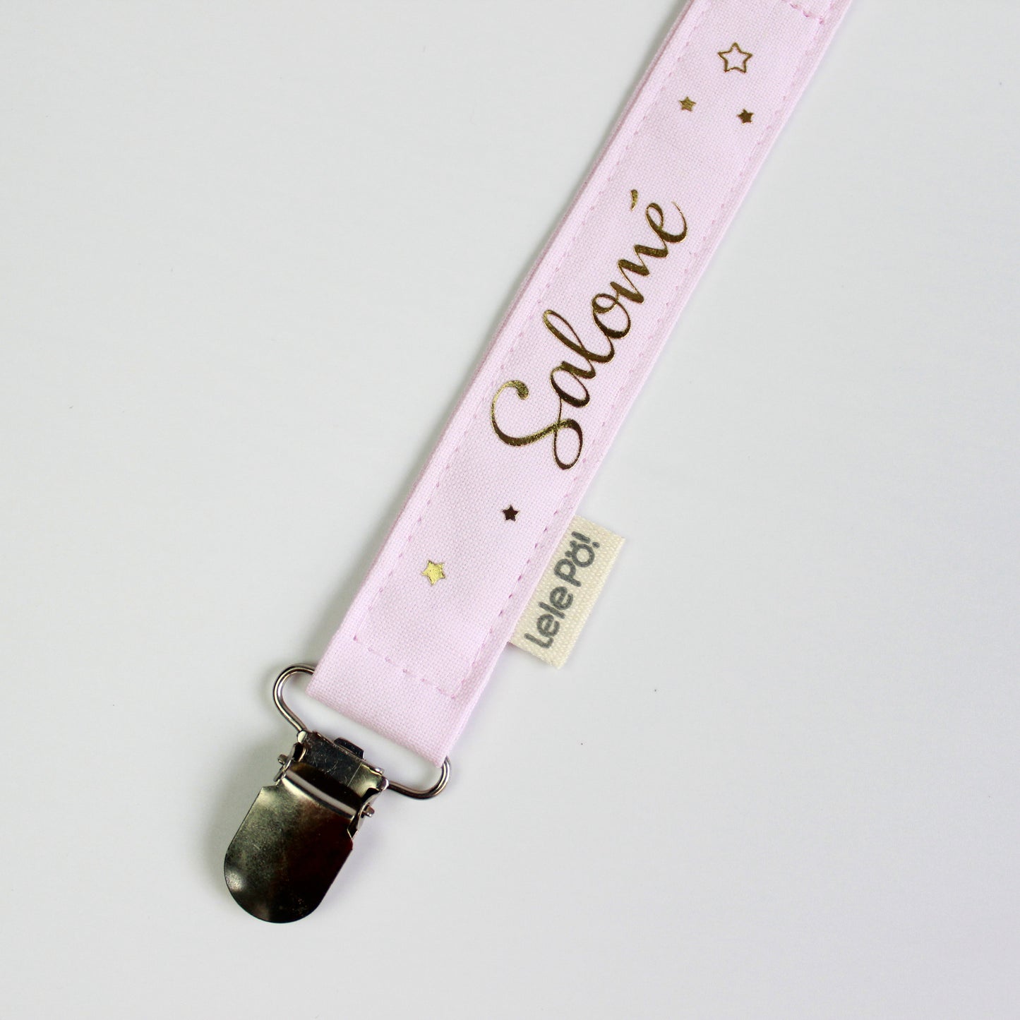 Clip para Chupo Personalizado Rosa