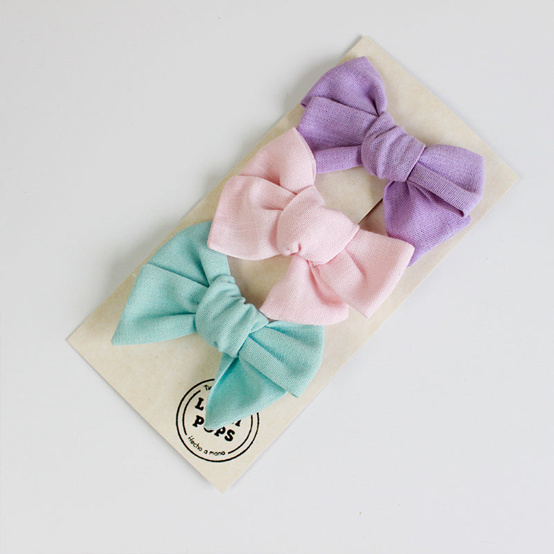 Set de Lino - Lila, Rosa & Menta