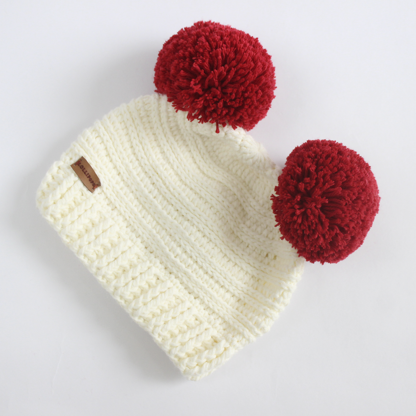 Lua Crudo con 2 Pompones