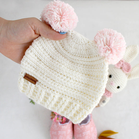 Lua Crudo con 2 Pompones