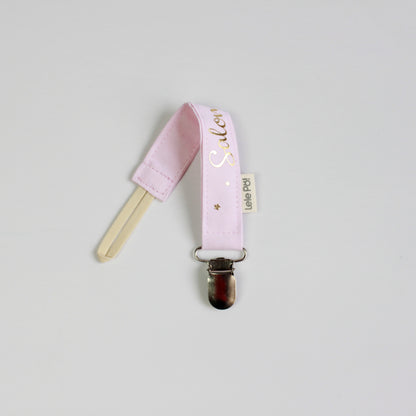 Clip para Chupo Personalizado Rosa