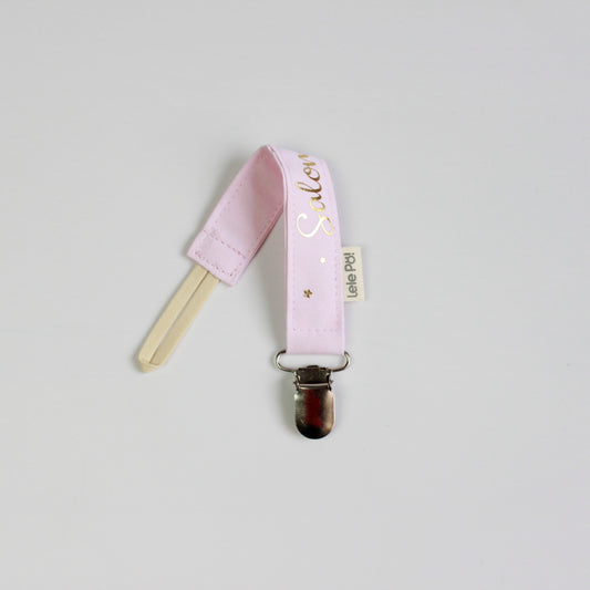 Clip para Chupo Personalizado Rosa