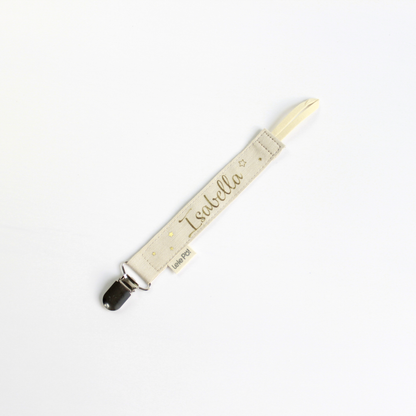 Clip para Chupo Personalizado Beige