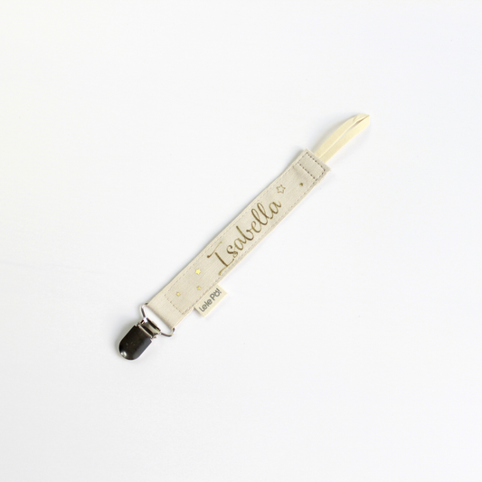 Clip para Chupo Personalizado Beige