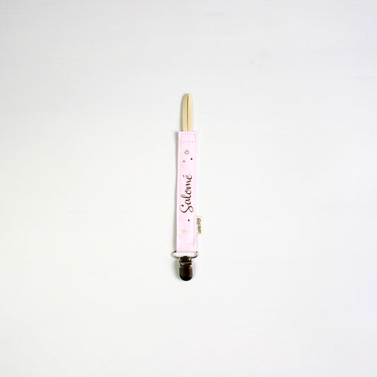Clip para Chupo Personalizado Rosa
