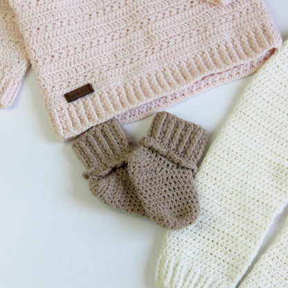 Primer día tejido Elena Crudo, Palo Rosa & Camel