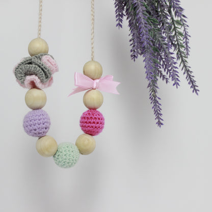 Collar de Lactancia Sadie Fucsia, Menta & Lila