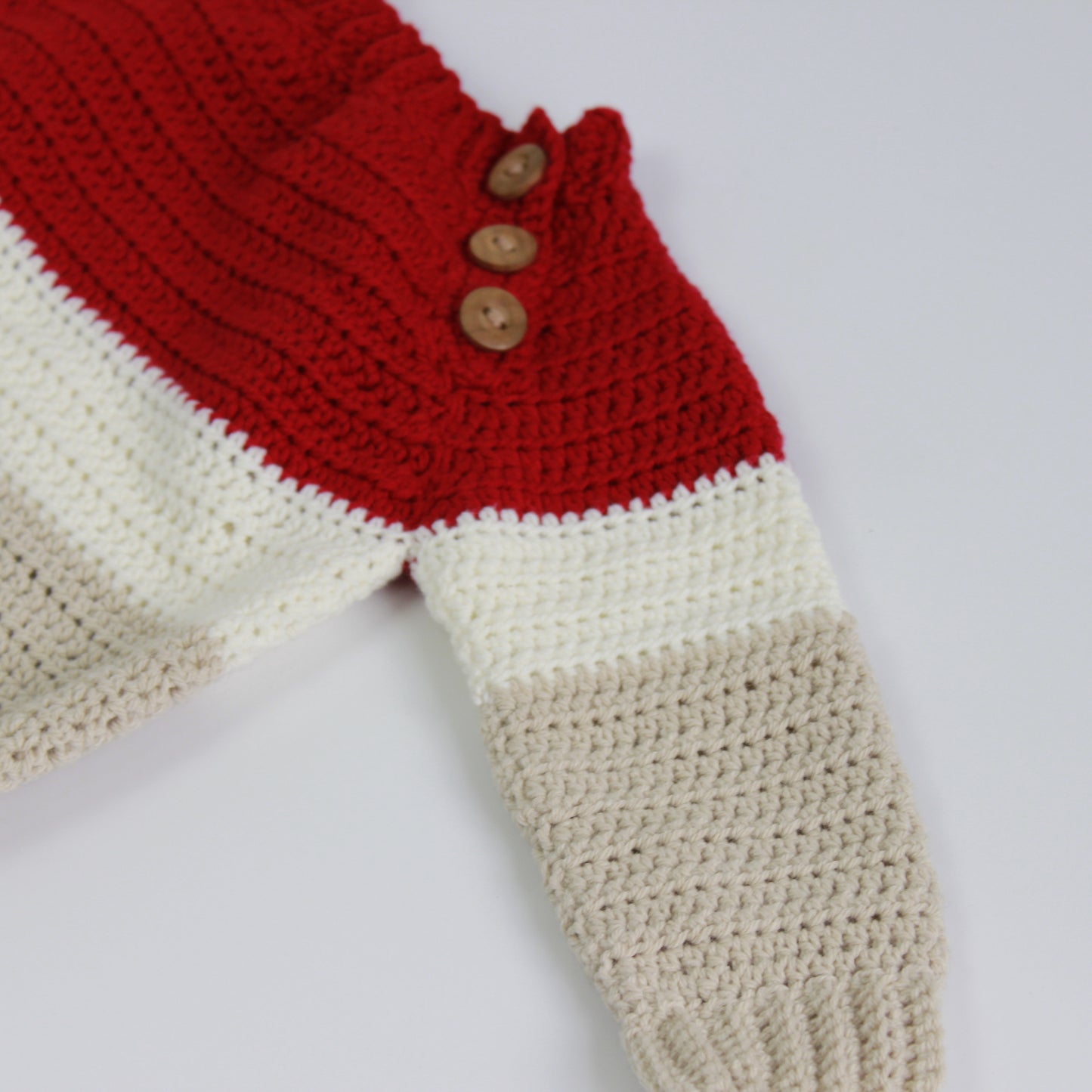 Suéter Noah Rojo, Crudo & Beige