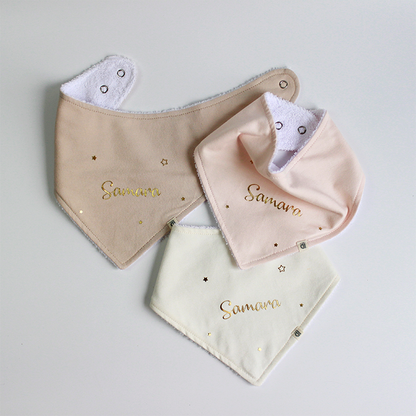 Baberos x 3 - Crudo, Beige & Palo Rosa