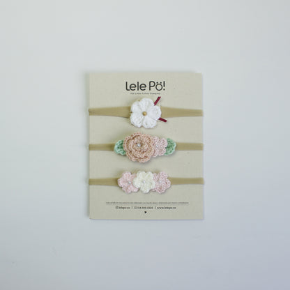 Set Jardín & Flores - Rosa & blanco