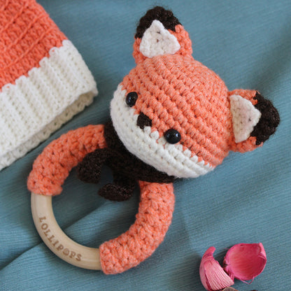 Sonajero Zorrito Naranja & Negro